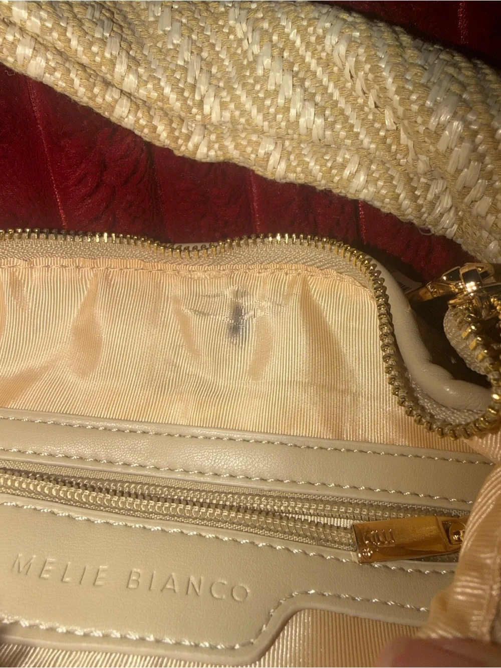 Woven Cream Shoulder Bag – Neutral Summer Tote